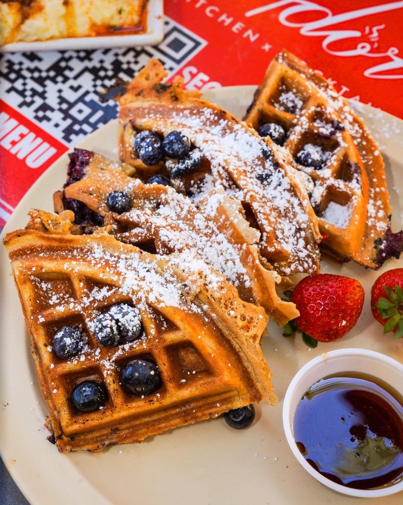 Chicken and waffles at Ador Houston