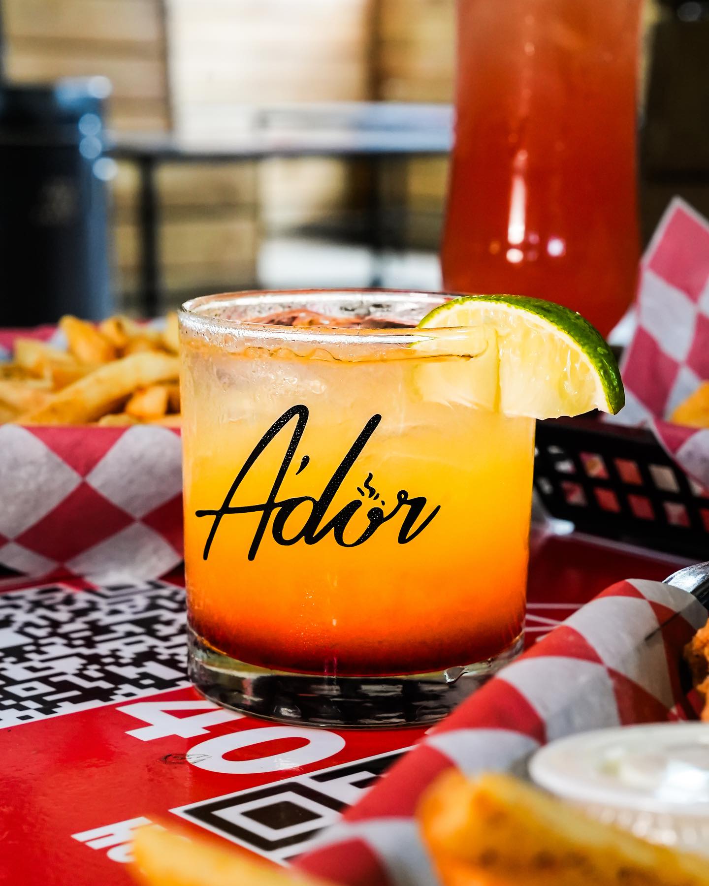 Signature cocktail in an Ador glass