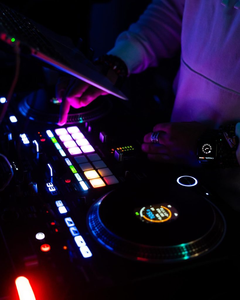 DJ spinning at Ador Midtown Houston